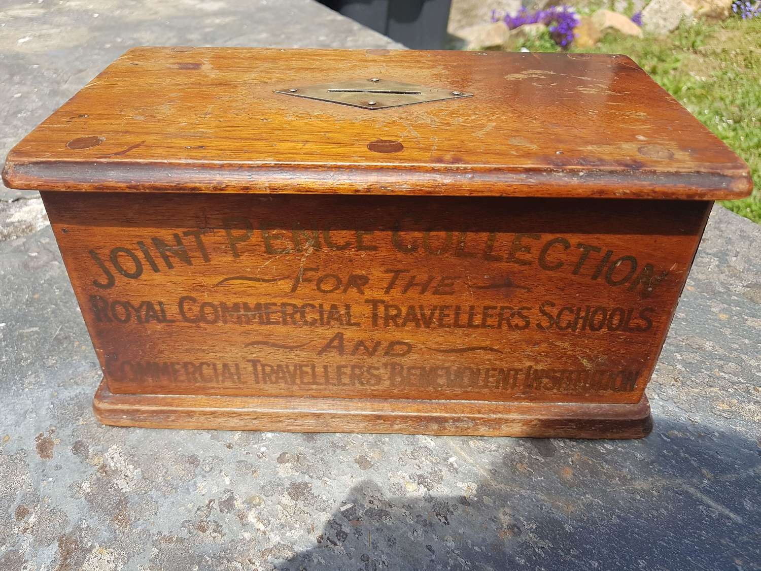 Vintage charity collection box