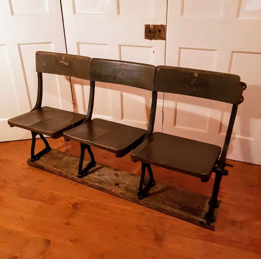 C1900 cast iron stadium seats