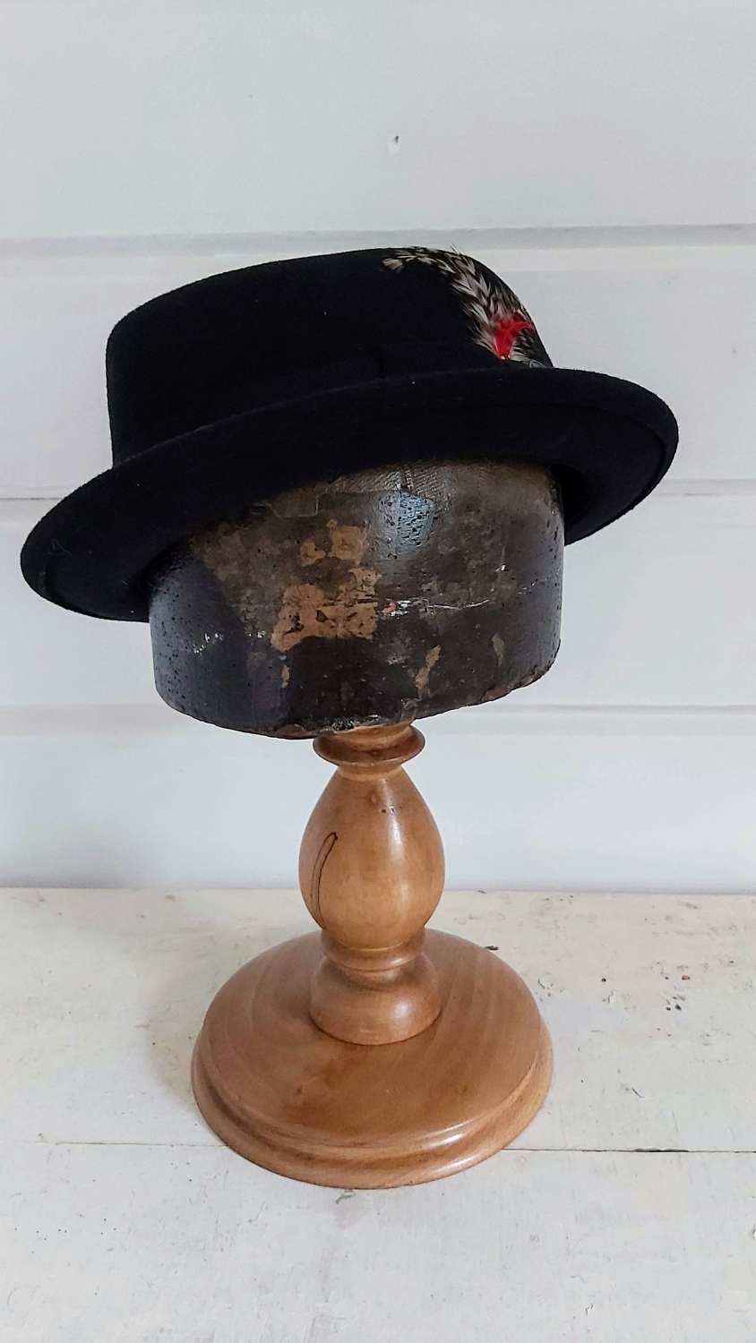 19th century Milliners Hat Block Stand