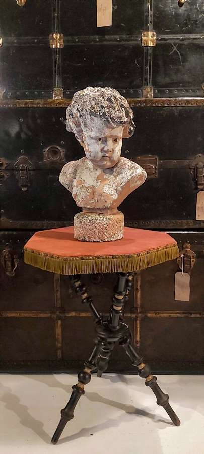 19th century plaster Cherub Bust