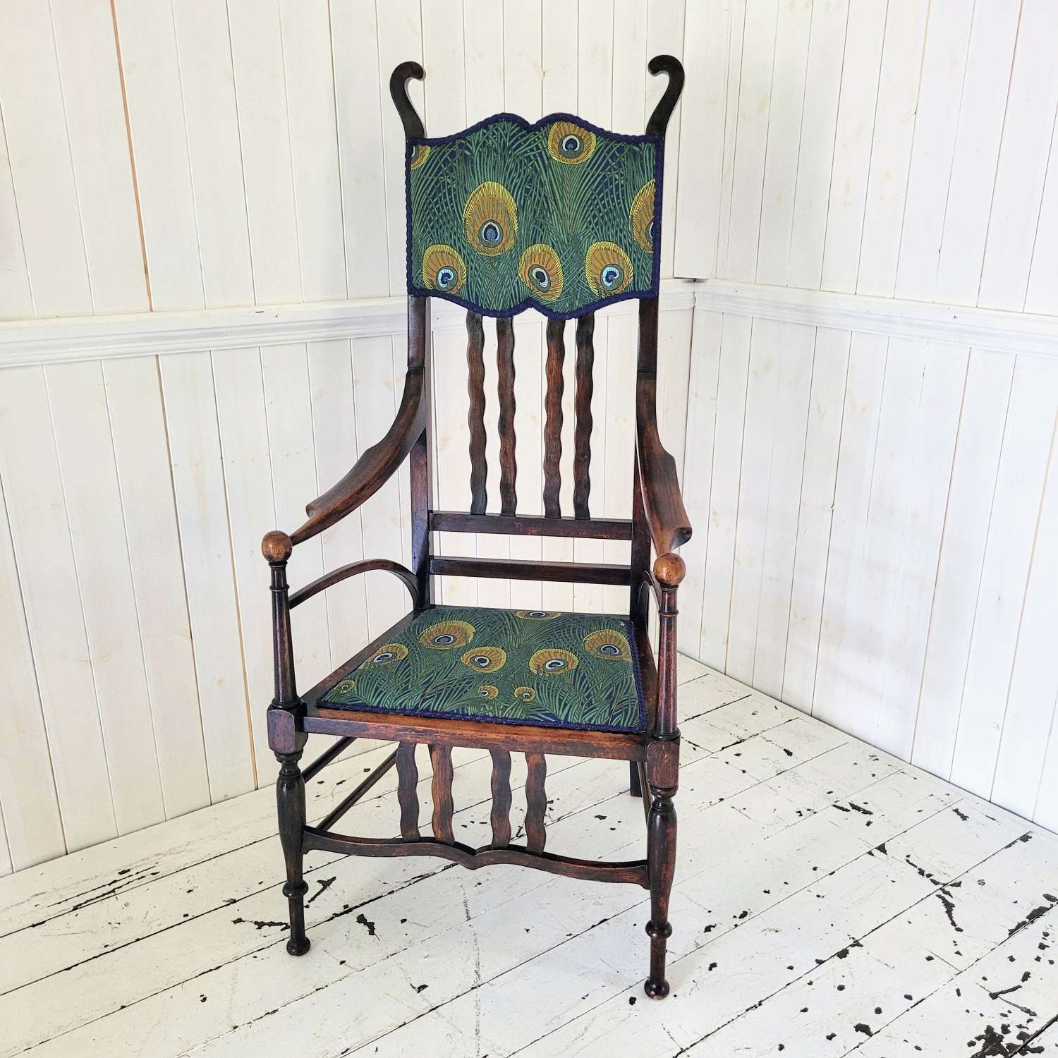 Arts and Crafts Oak Armchair by J.S Henry c1900