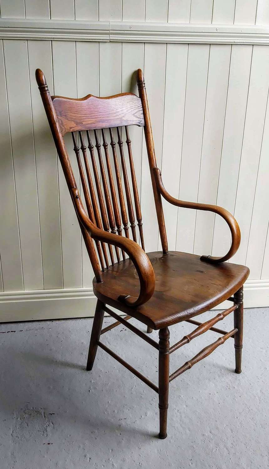 Late 19th century spindleback armchair