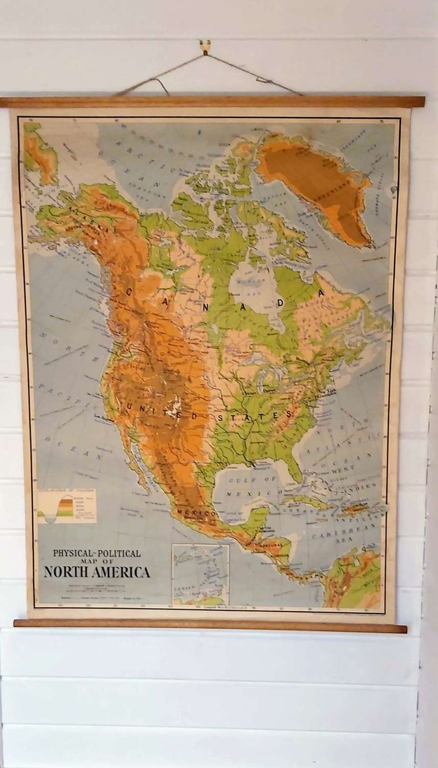 Mid 20th century School Map