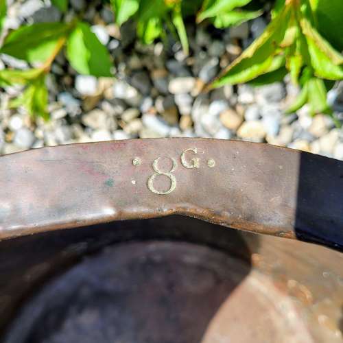 19th Century Riveted Copper Planter/Log Bin