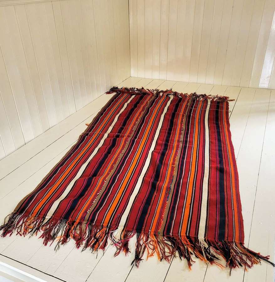 20th CenturyJordanian bedouin ground rug