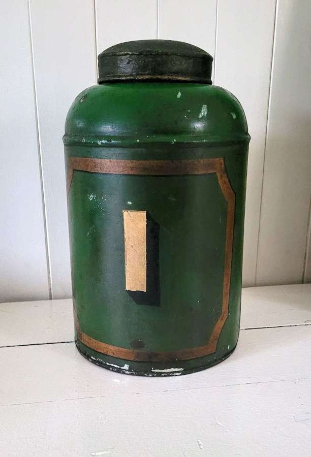 19th Century Toleware Grocer's Tea Canister