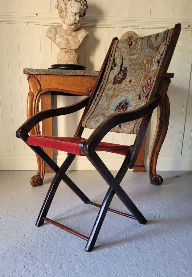 Early 20th century Campaign chair