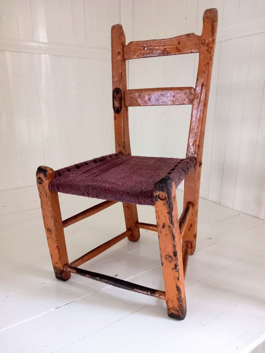 19th century Irish sugan chair