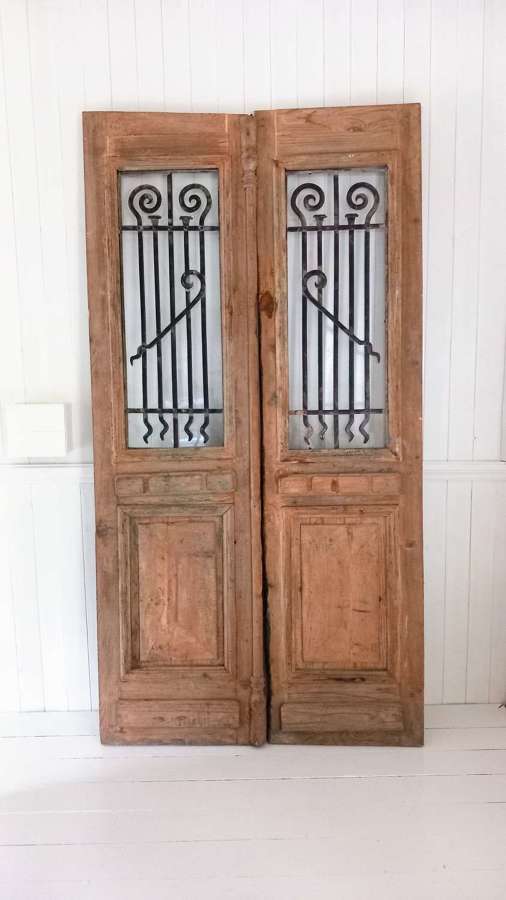 A pair of 19th Century French Pine Doors