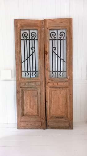A pair of 19th Century French Pine Doors