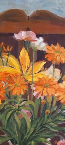 Late 20th Century Oil on Board still life