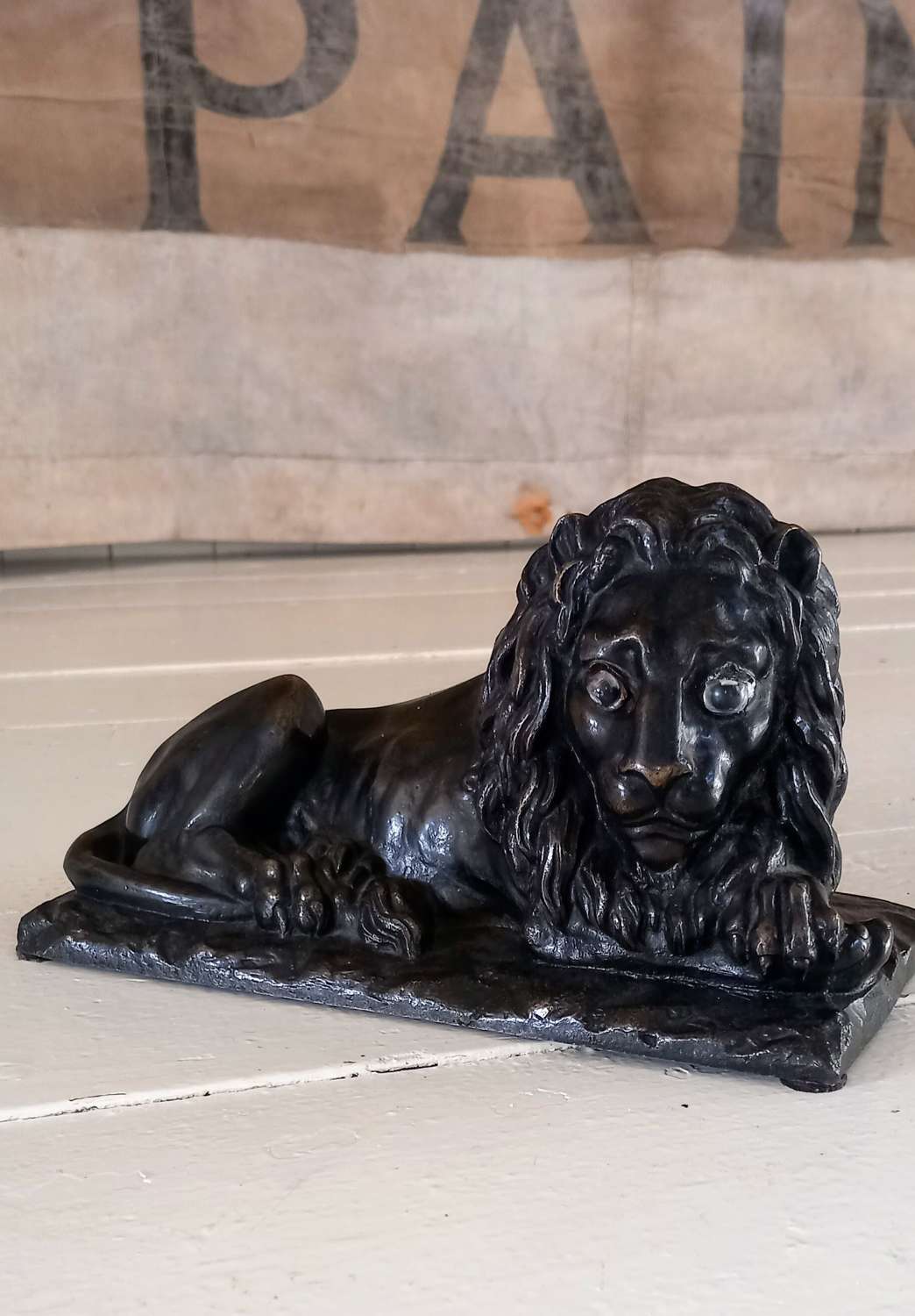 Regency period Bronze Recumbent Lion