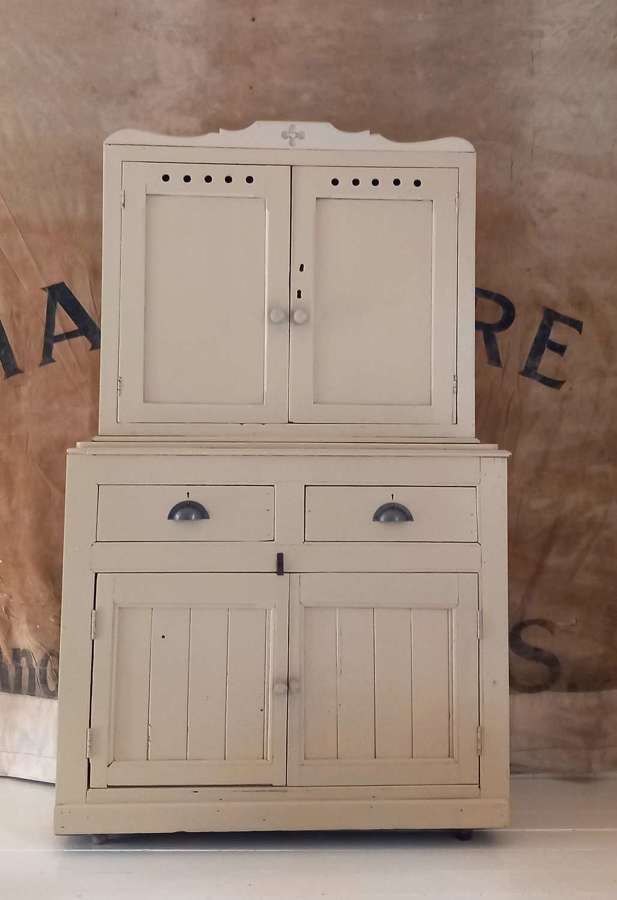 19th Century painted pine Kitchen Cupboard