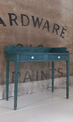 Original Painted Regency Pine Faux Bamboo Washstand