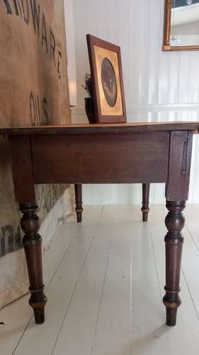 19th Century Pine Drop Flap Kitchen or Prep Table