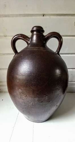 18th Century Salt Glazed Stoneware Wine or Oil Jar