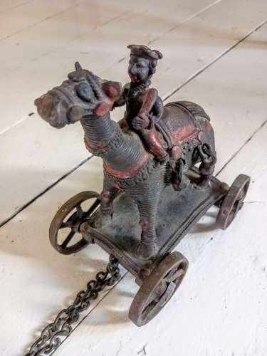 A 19th Century Indian Jhansi, Bundelkhand Bronze Hindu Temple Toy