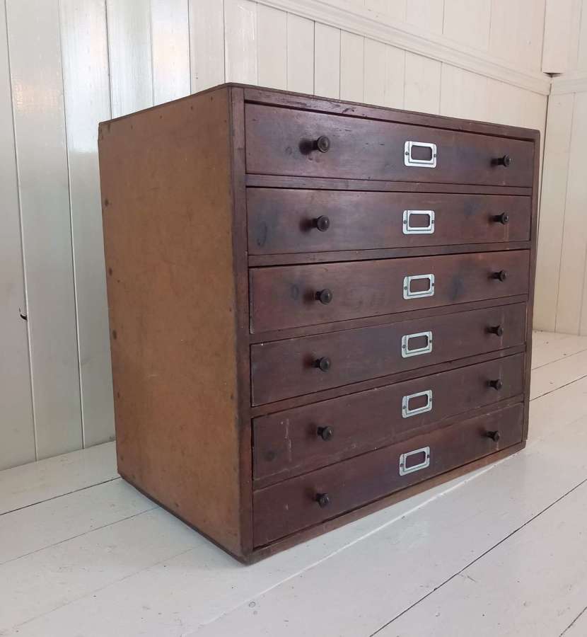 1920s Bank of six drawers