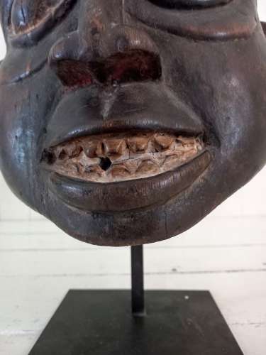 Early 20th Century Bamum Helmet Mask Cameroon