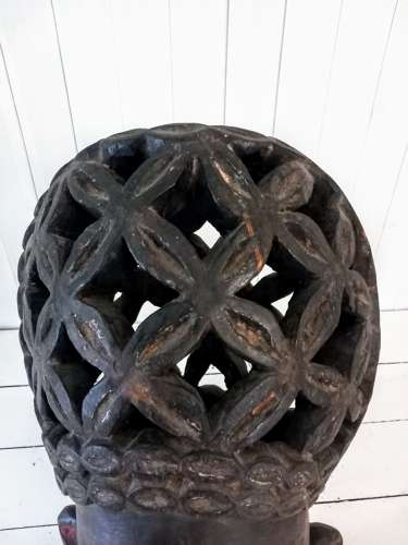 Early 20th Century Bamum Helmet Mask Cameroon