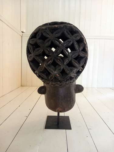 Early 20th Century Bamum Helmet Mask Cameroon