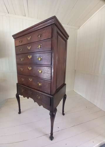 Early 18th Century Irish Oak Chest on Stand
