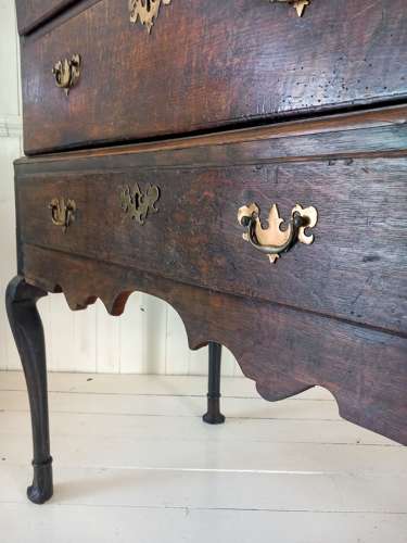 Early 18th Century Irish Oak Chest on Stand