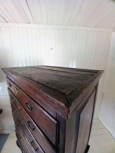 Early 18th Century Irish Oak Chest on Stand