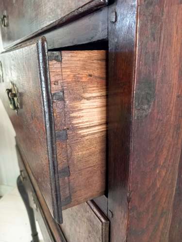 Early 18th Century Irish Oak Chest on Stand