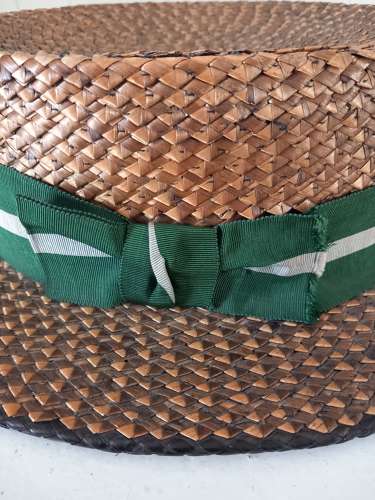 1920s Straw Boater Hat