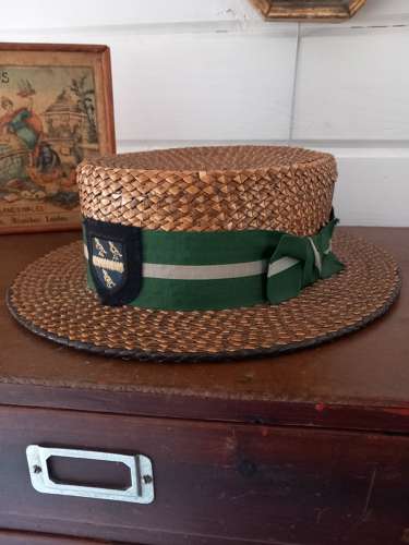 1920s Straw Boater Hat