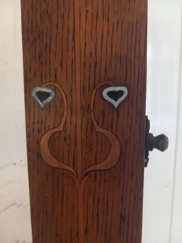 Early 20th century Oak framed Art Nouveau Mirror