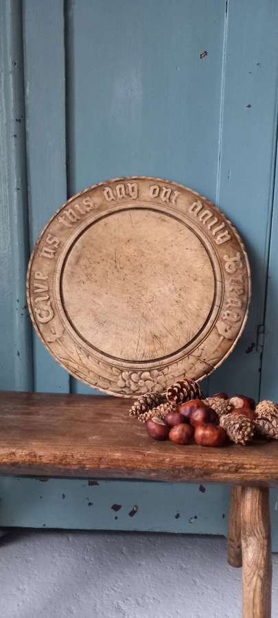 Antique carved Sycamore Breadboard