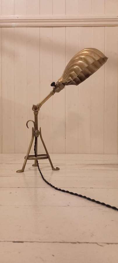 Original c1900 WAS Benson brass Pullman Lamp