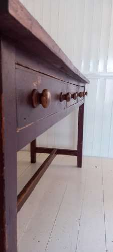 Early 20th Century Irish original painted pine prep Table