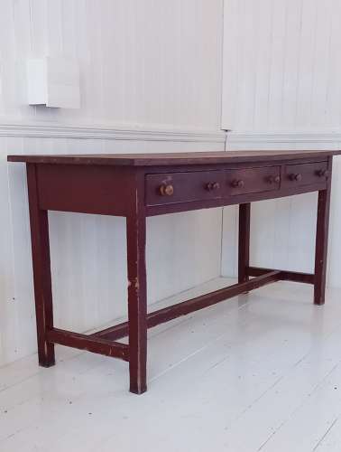 Early 20th Century Irish original painted pine prep Table