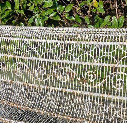 Rare Regency Wirework and Wrought Iron Garden Bench