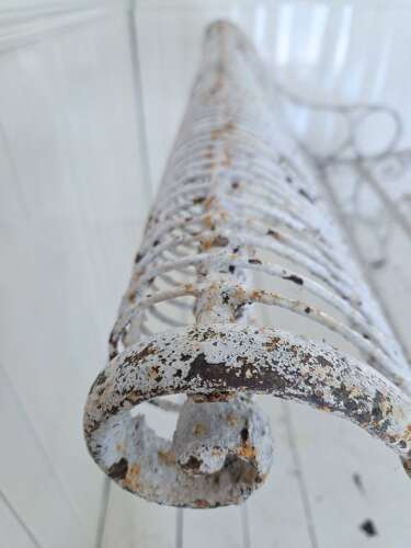 Rare Regency Wirework and Wrought Iron Garden Bench