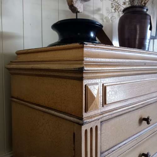 Early 20th Cenury Painted French Notary Cabinet of Twenty Drawers