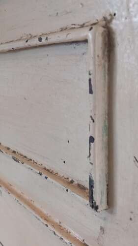 Early 20th Century vernacular painted pine meal bin