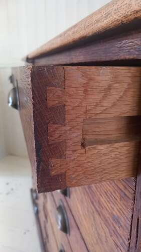 Early 20th Century eight drawer Oak Plan Chest