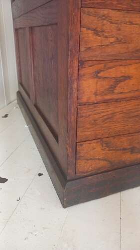 Early 20th Century eight drawer Oak Plan Chest