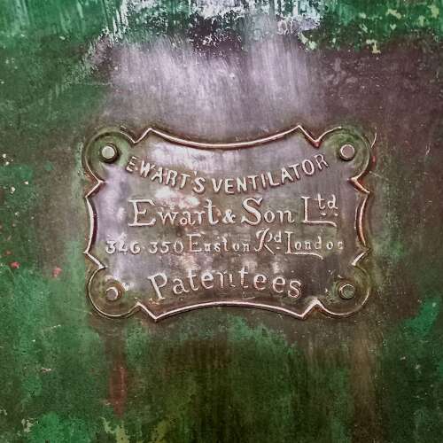 A pair of late 19th Century Ewart&Sons copper roof vents