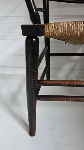 19th Century ebonised Arts & Crafts Sussex Chair