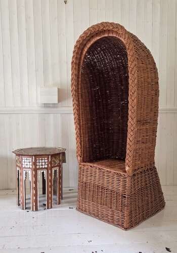 Early 20th Century Wicker Porters Chair