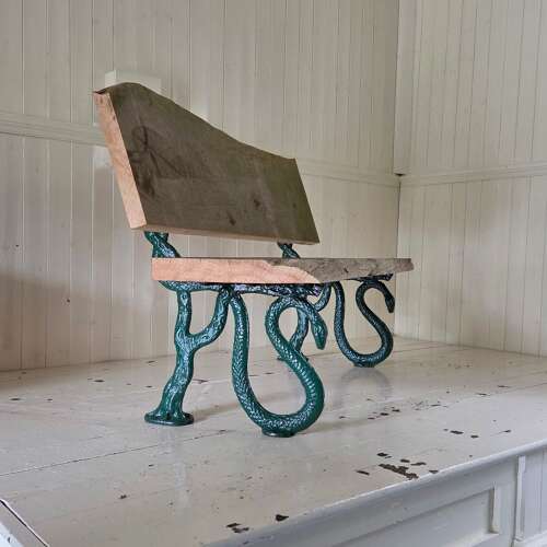 Late 19th Century Serpent Garden Bench