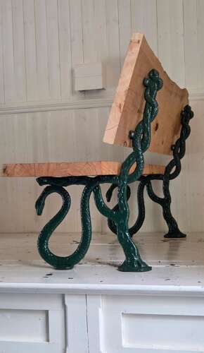 Late 19th Century Serpent Garden Bench