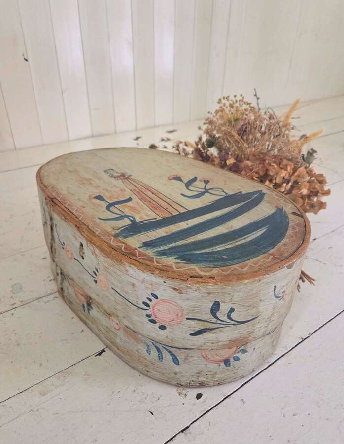 Late 18th Century Folk Art Bridal Box