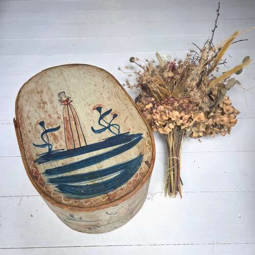 Late 18th Century Folk Art Bridal Box