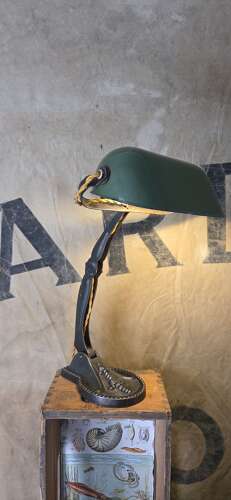 C1920s Hungarian Bankers Desk Lamp